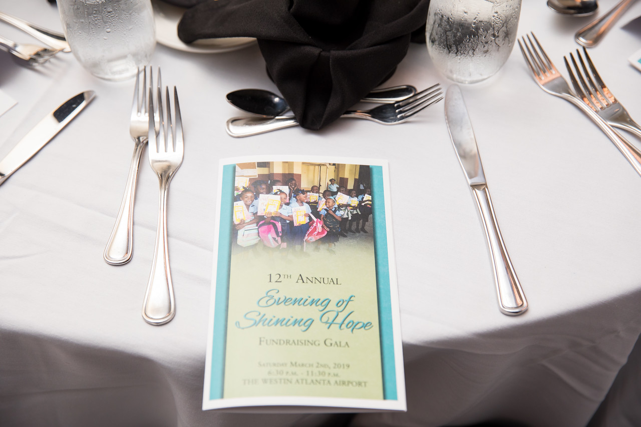 SOW gala 2018 Evening of Shining Hope Card